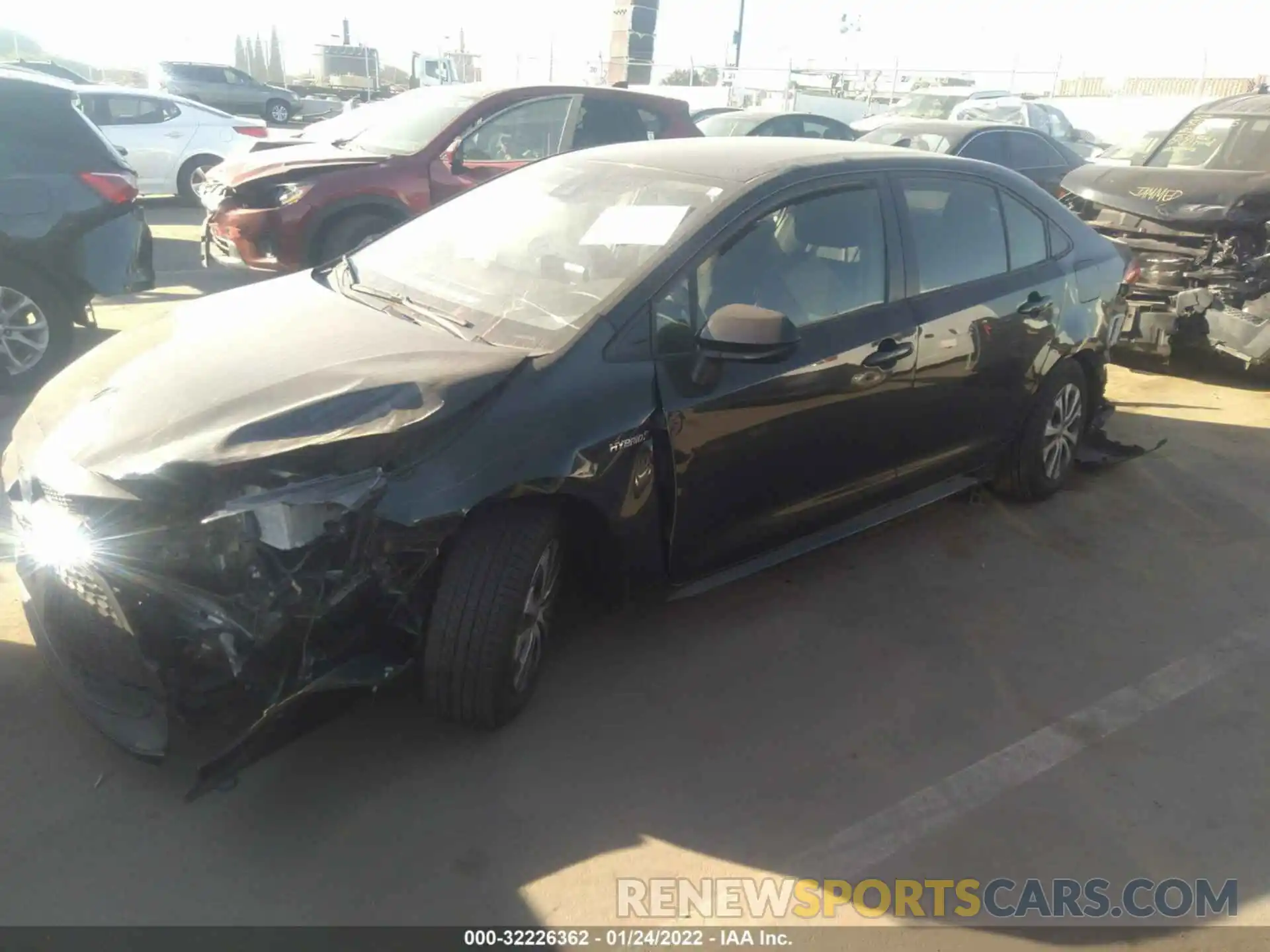 2 Photograph of a damaged car JTDEBRBE0LJ024150 TOYOTA COROLLA 2020