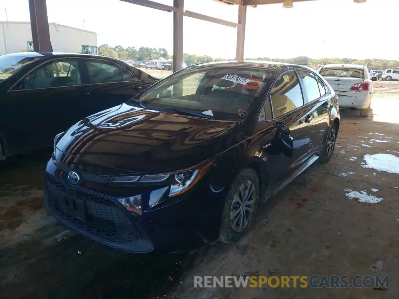 2 Photograph of a damaged car JTDEBRBE0LJ024293 TOYOTA COROLLA 2020