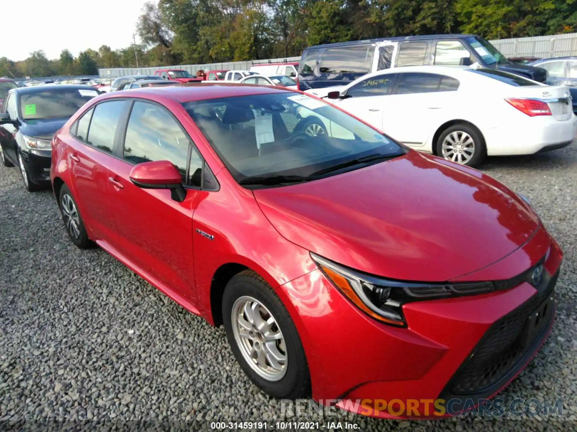 1 Photograph of a damaged car JTDEBRBE0LJ024892 TOYOTA COROLLA 2020