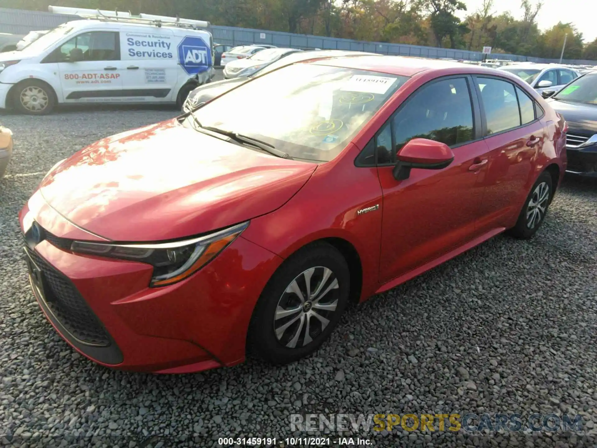 2 Photograph of a damaged car JTDEBRBE0LJ024892 TOYOTA COROLLA 2020