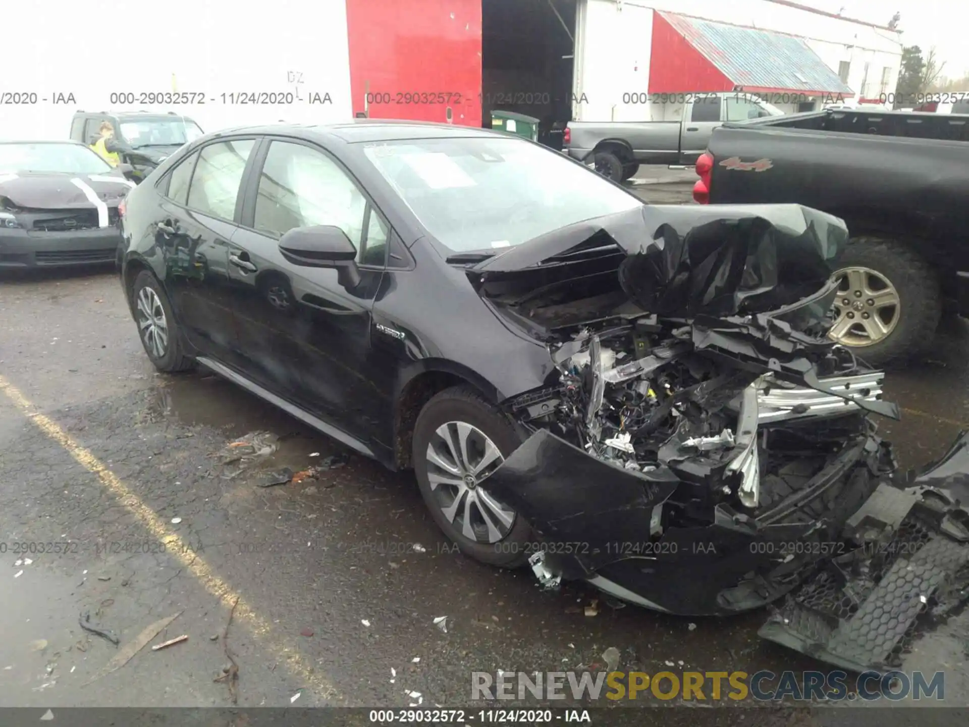 1 Photograph of a damaged car JTDEBRBE0LJ025024 TOYOTA COROLLA 2020