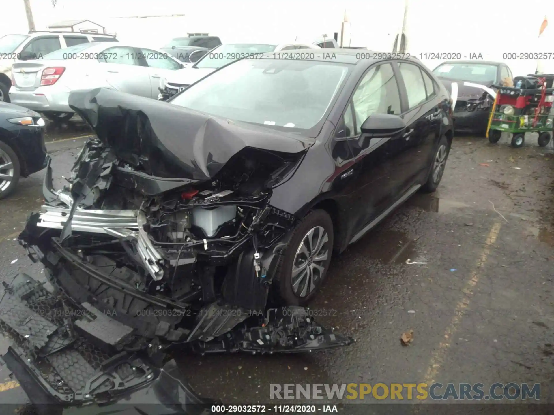 2 Photograph of a damaged car JTDEBRBE0LJ025024 TOYOTA COROLLA 2020