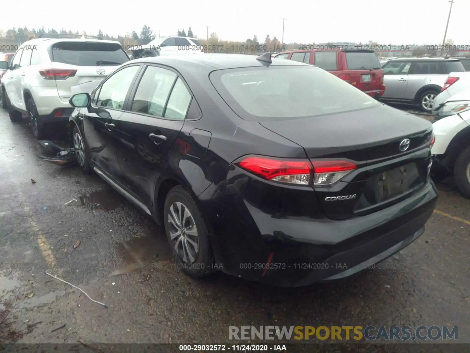 3 Photograph of a damaged car JTDEBRBE0LJ025024 TOYOTA COROLLA 2020