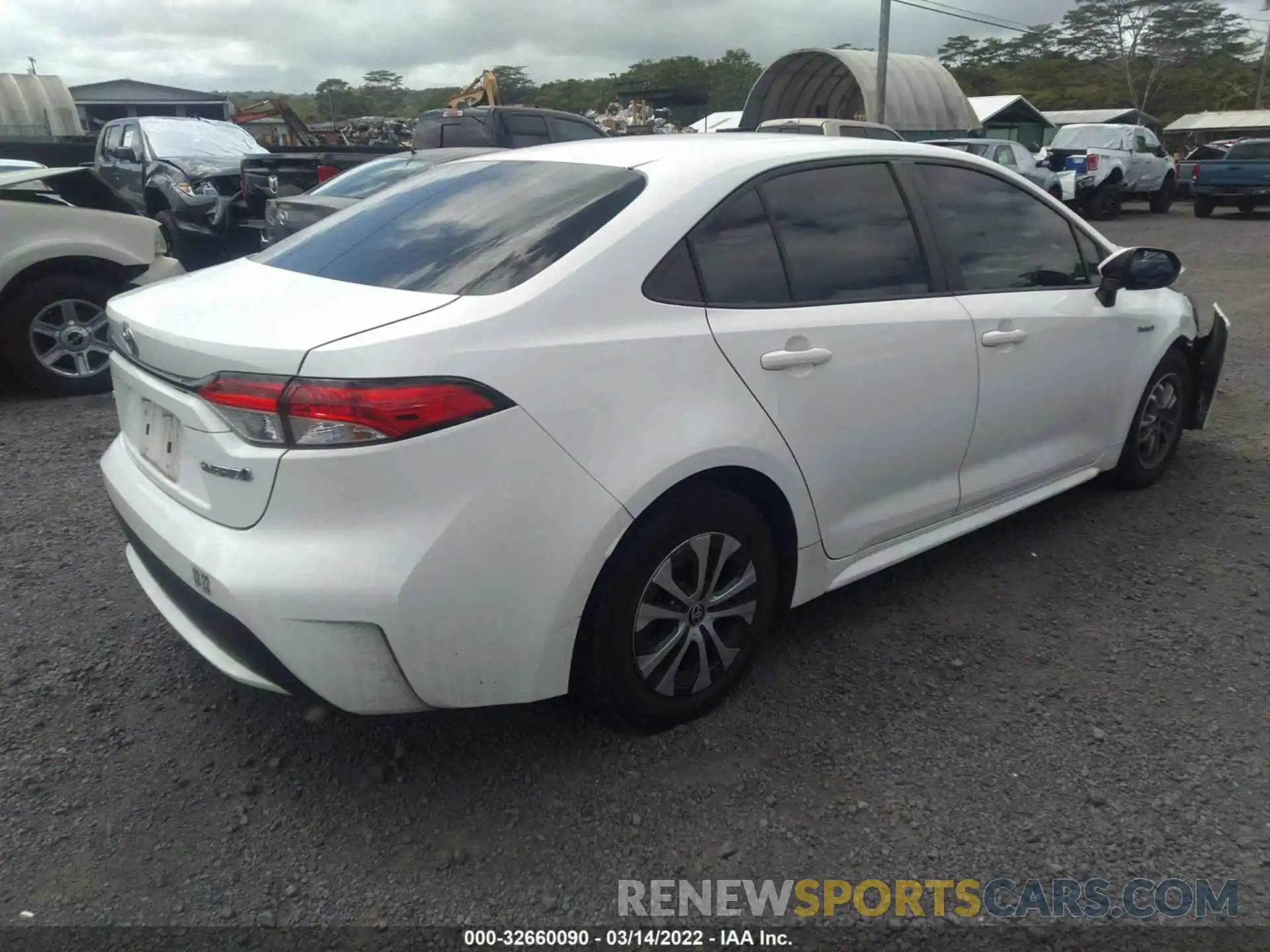 4 Photograph of a damaged car JTDEBRBE0LJ026481 TOYOTA COROLLA 2020