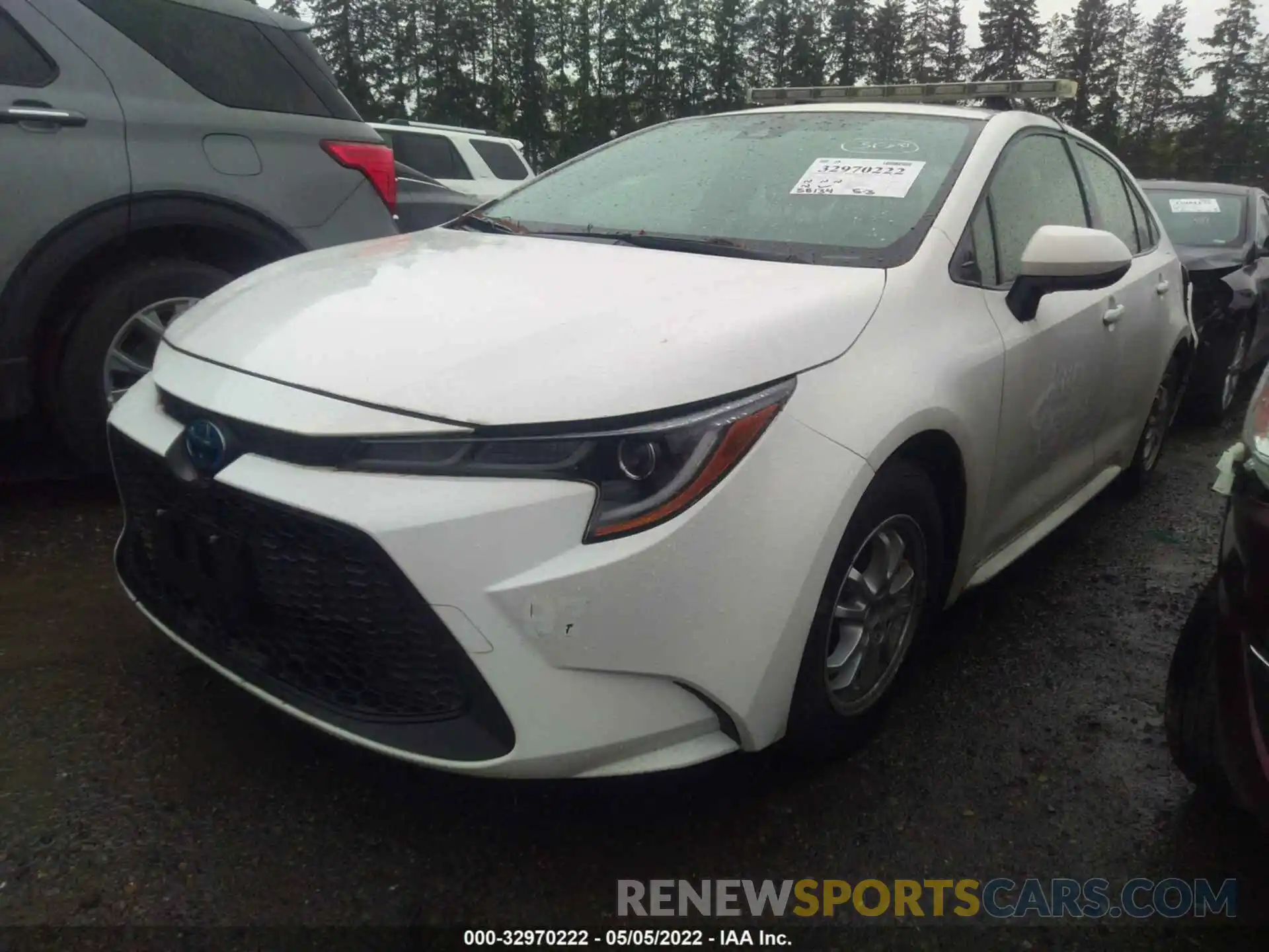 2 Photograph of a damaged car JTDEBRBE0LJ026612 TOYOTA COROLLA 2020