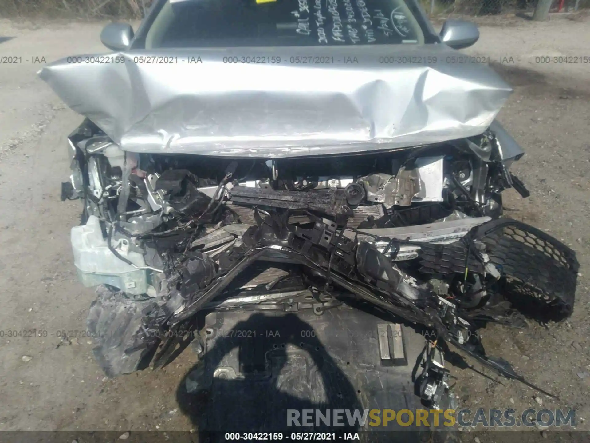 6 Photograph of a damaged car JTDEBRBE0LJ026691 TOYOTA COROLLA 2020