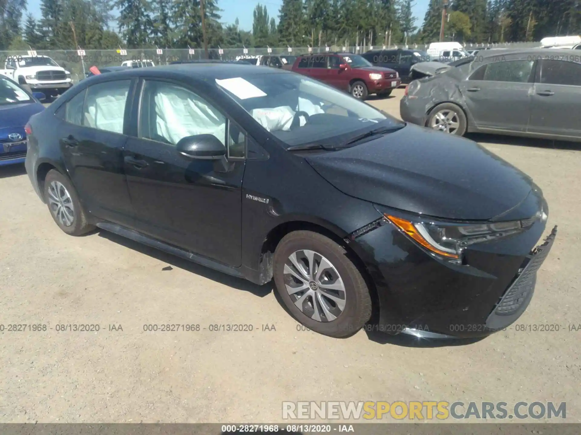 1 Photograph of a damaged car JTDEBRBE0LJ027436 TOYOTA COROLLA 2020