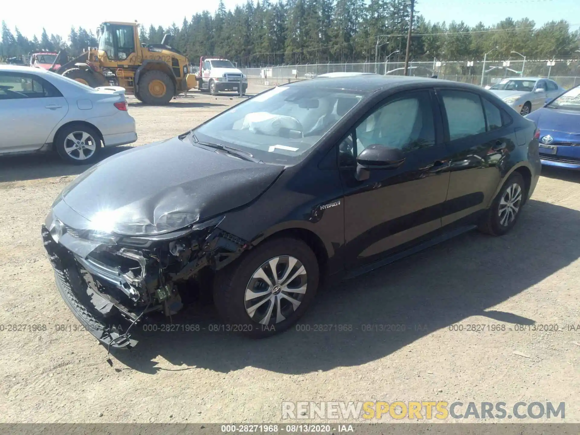 2 Photograph of a damaged car JTDEBRBE0LJ027436 TOYOTA COROLLA 2020