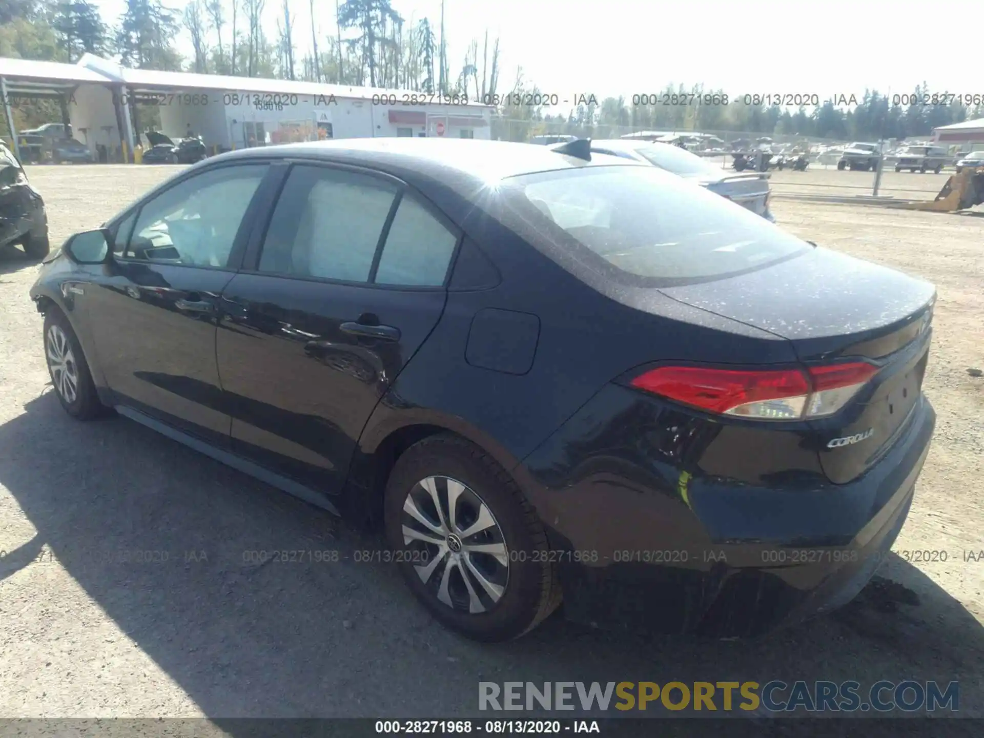 3 Photograph of a damaged car JTDEBRBE0LJ027436 TOYOTA COROLLA 2020