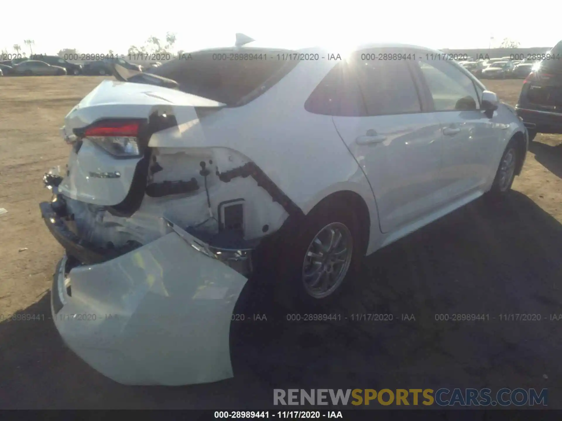 4 Photograph of a damaged car JTDEBRBE0LJ028876 TOYOTA COROLLA 2020