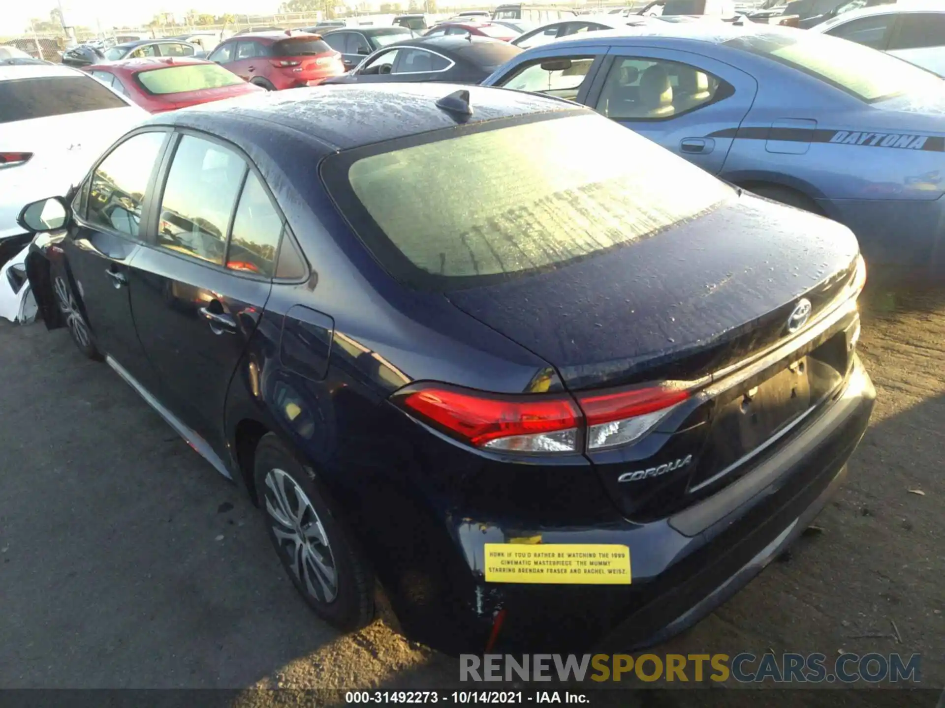 3 Photograph of a damaged car JTDEBRBE0LJ029140 TOYOTA COROLLA 2020