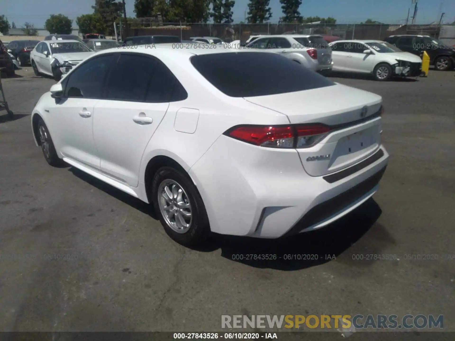 3 Photograph of a damaged car JTDEBRBE0LJ029154 TOYOTA COROLLA 2020