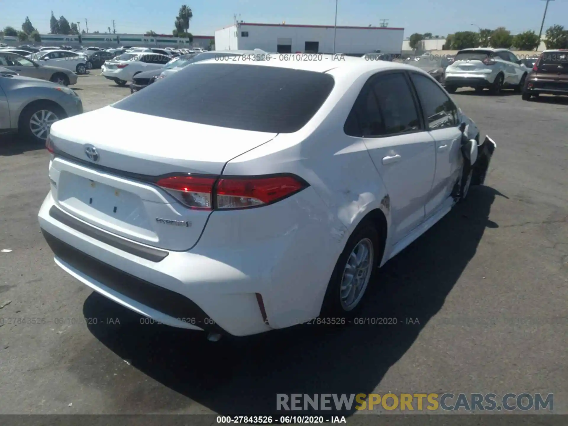 4 Photograph of a damaged car JTDEBRBE0LJ029154 TOYOTA COROLLA 2020