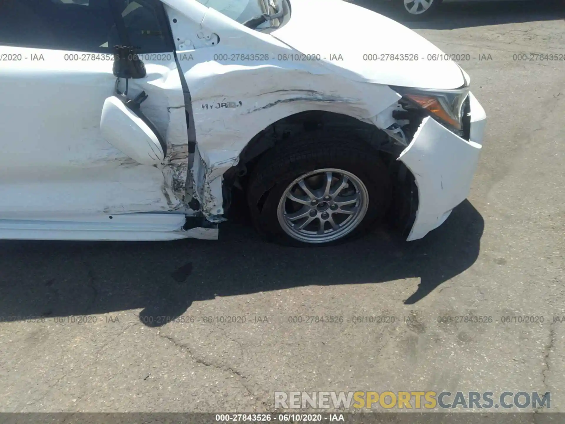 6 Photograph of a damaged car JTDEBRBE0LJ029154 TOYOTA COROLLA 2020