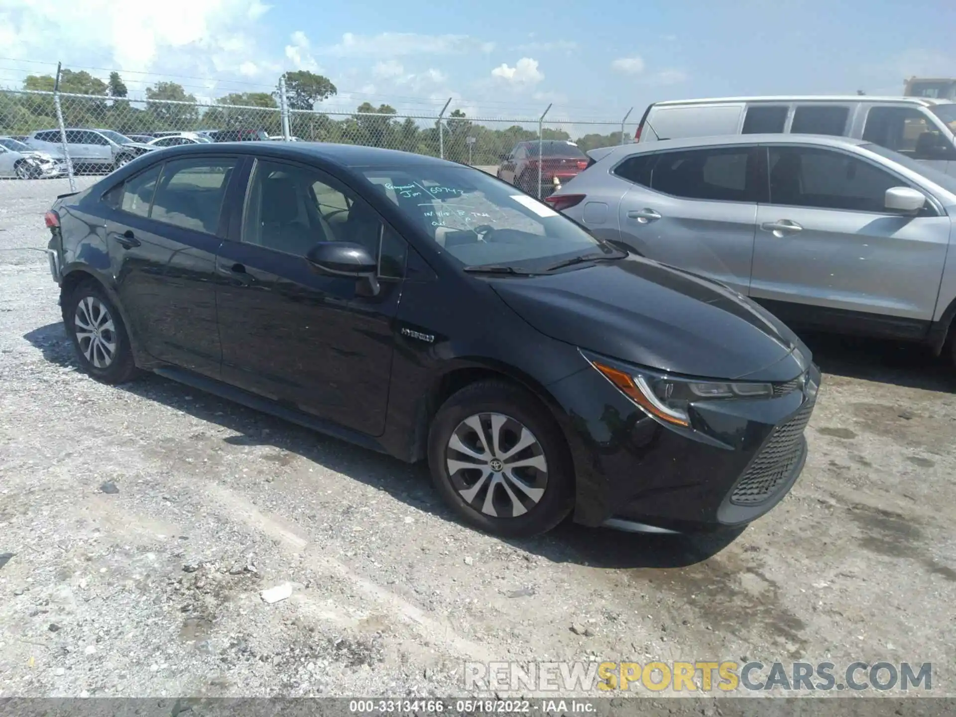 1 Photograph of a damaged car JTDEBRBE0LJ030868 TOYOTA COROLLA 2020