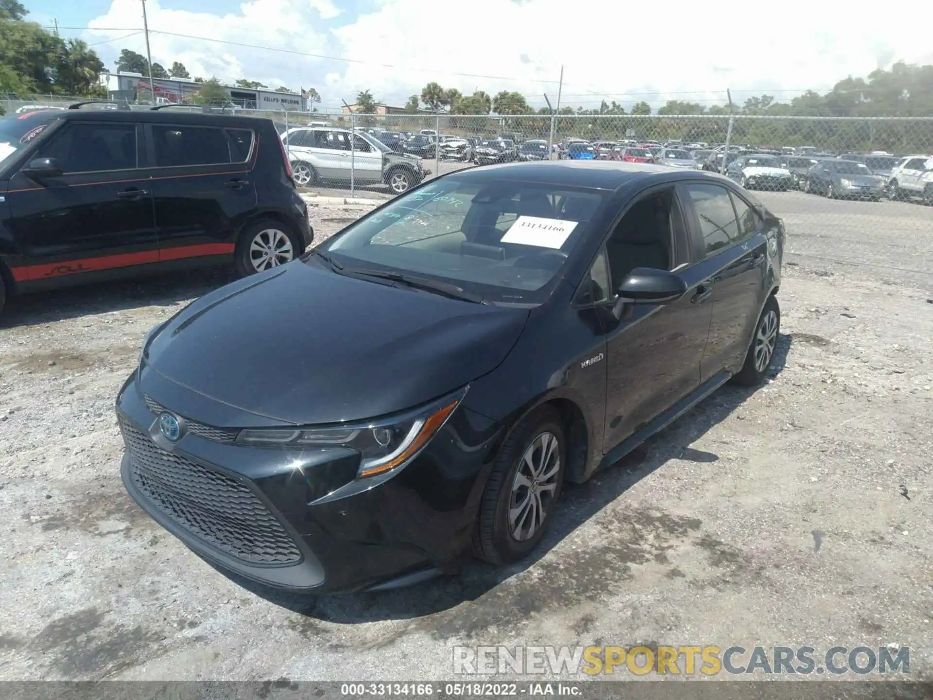 2 Photograph of a damaged car JTDEBRBE0LJ030868 TOYOTA COROLLA 2020