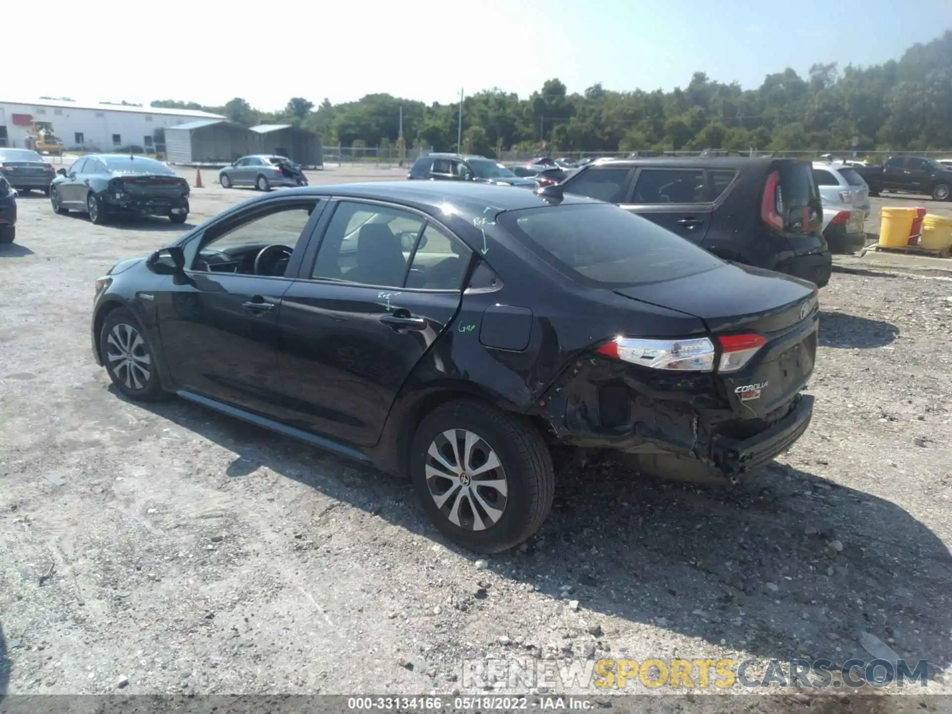 3 Photograph of a damaged car JTDEBRBE0LJ030868 TOYOTA COROLLA 2020