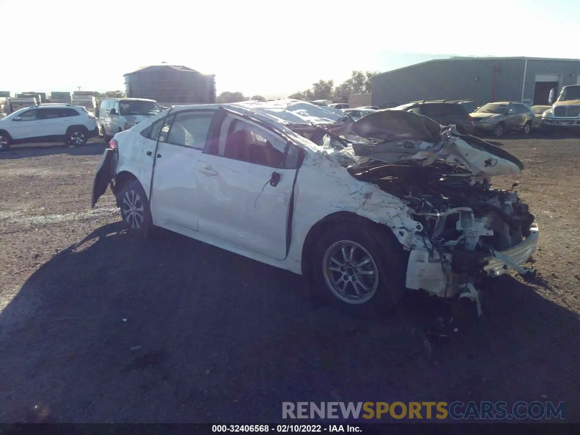 1 Photograph of a damaged car JTDEBRBE0LJ031499 TOYOTA COROLLA 2020