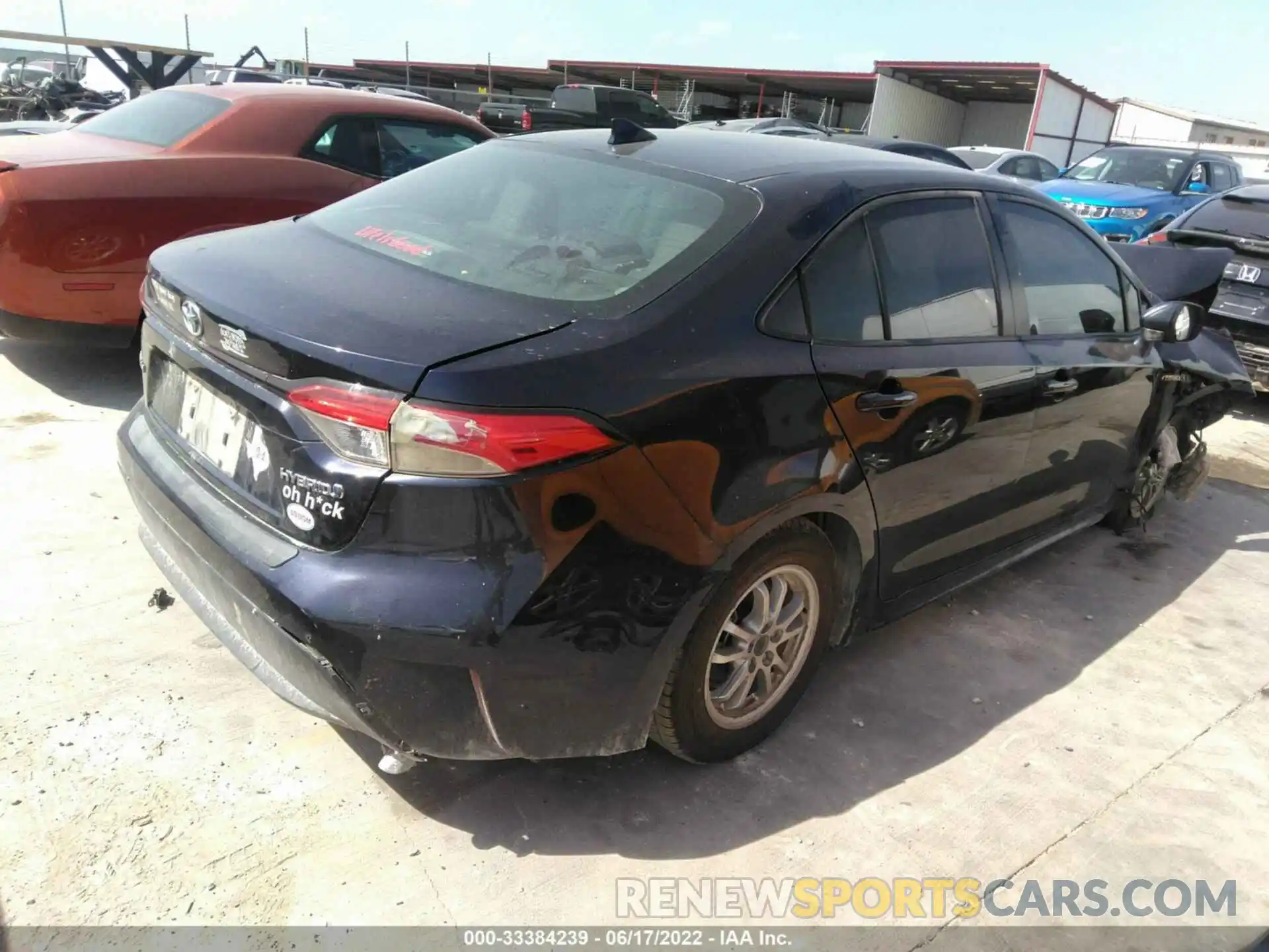 4 Photograph of a damaged car JTDEBRBE1LJ000553 TOYOTA COROLLA 2020