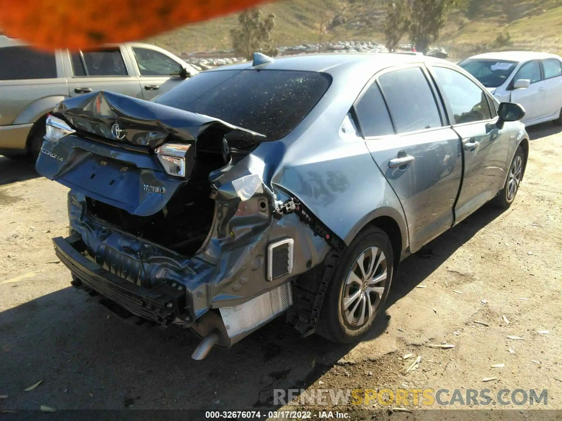 4 Photograph of a damaged car JTDEBRBE1LJ000682 TOYOTA COROLLA 2020