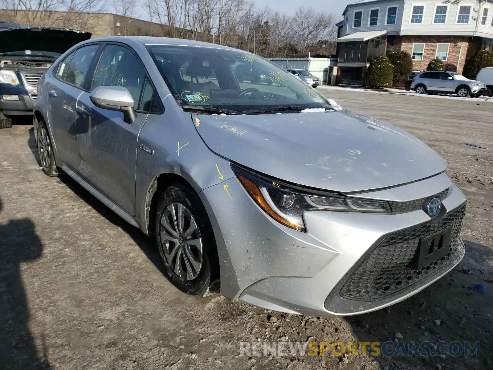 1 Photograph of a damaged car JTDEBRBE1LJ001136 TOYOTA COROLLA 2020