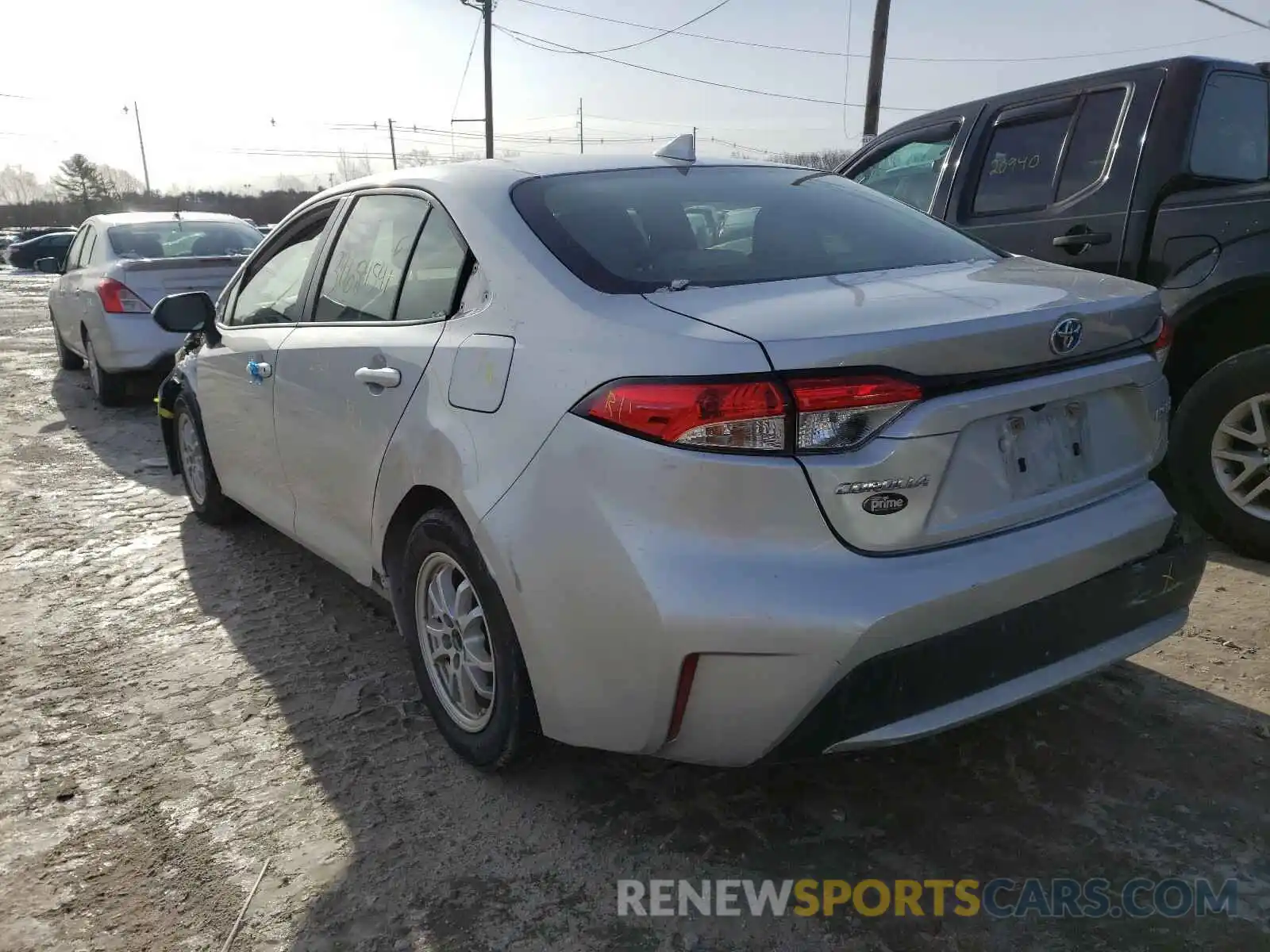 3 Photograph of a damaged car JTDEBRBE1LJ001136 TOYOTA COROLLA 2020