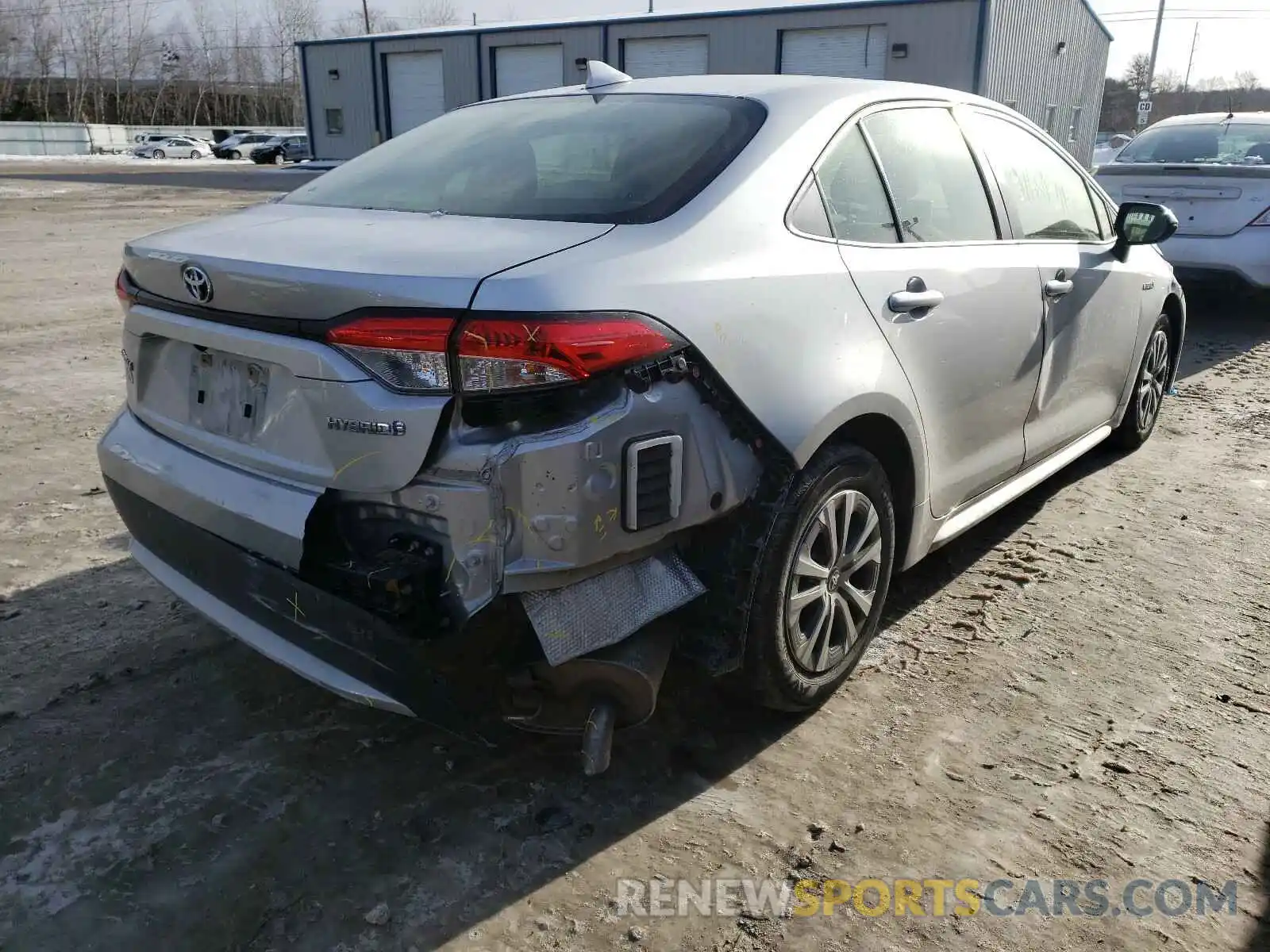 4 Photograph of a damaged car JTDEBRBE1LJ001136 TOYOTA COROLLA 2020