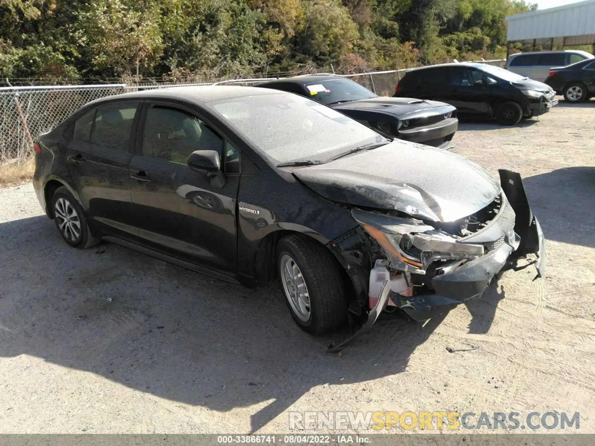 1 Photograph of a damaged car JTDEBRBE1LJ002111 TOYOTA COROLLA 2020