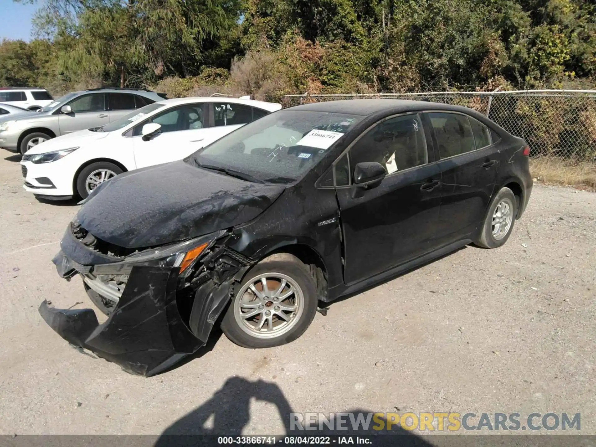 2 Photograph of a damaged car JTDEBRBE1LJ002111 TOYOTA COROLLA 2020