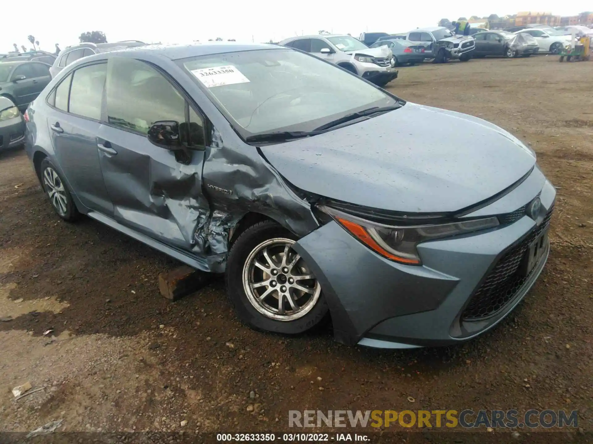 1 Photograph of a damaged car JTDEBRBE1LJ002240 TOYOTA COROLLA 2020