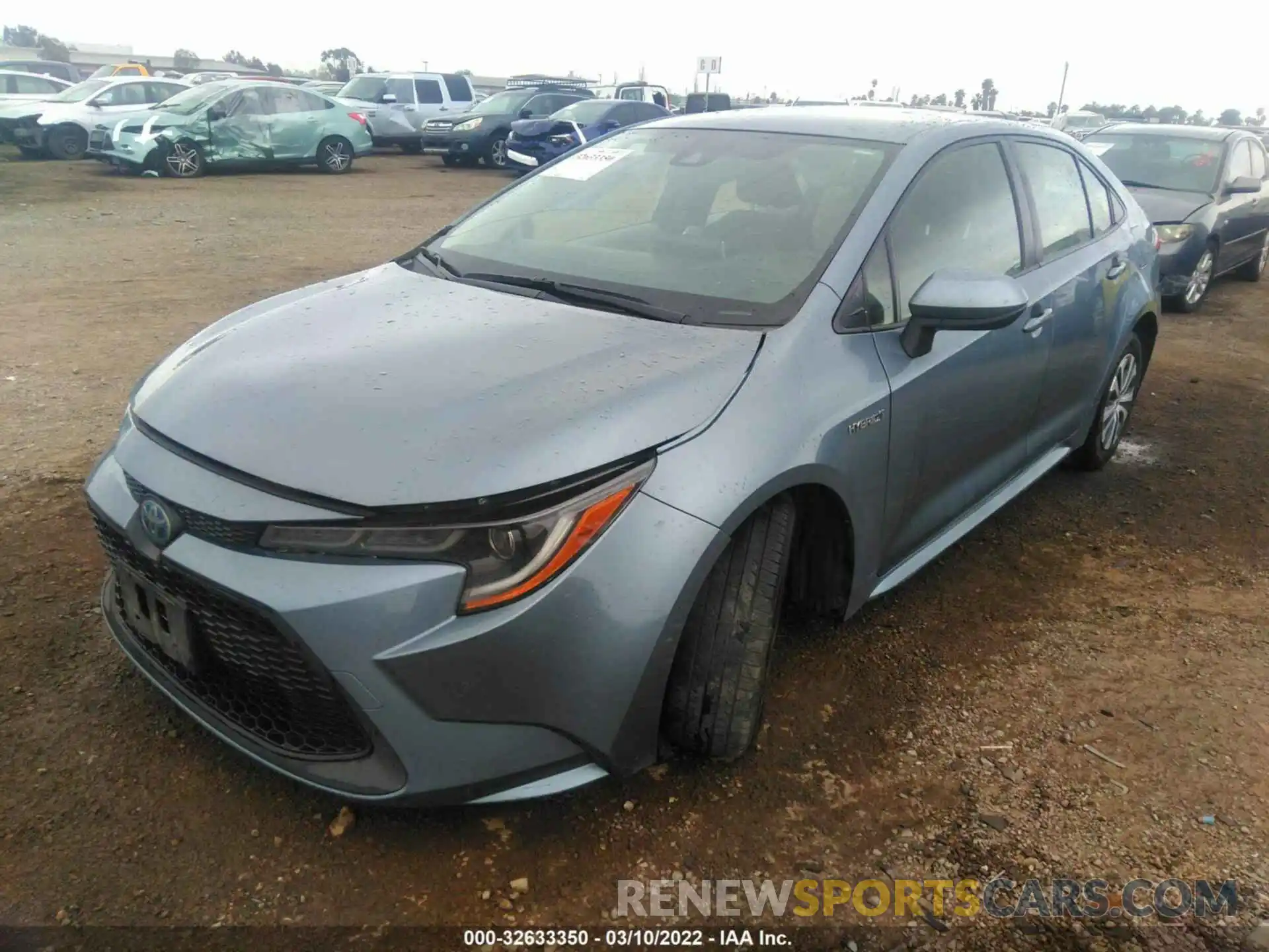 2 Photograph of a damaged car JTDEBRBE1LJ002240 TOYOTA COROLLA 2020