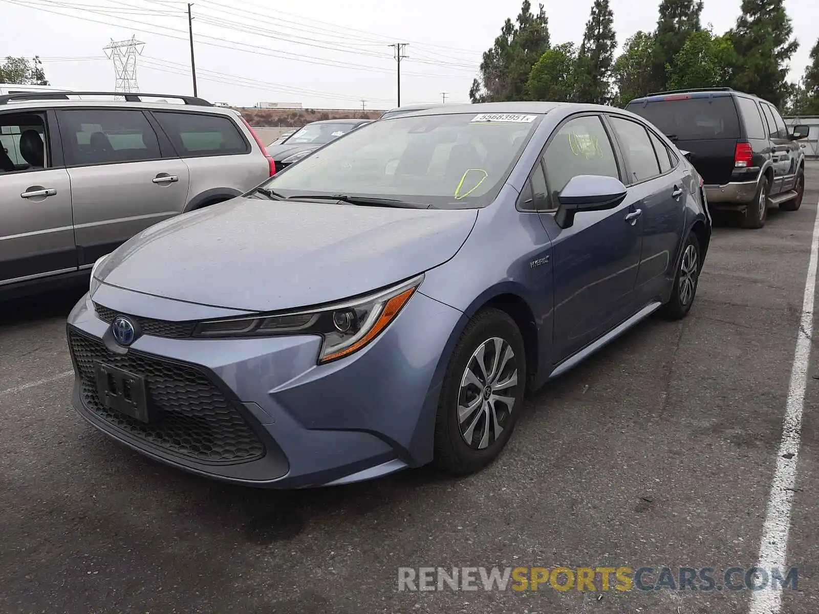 2 Photograph of a damaged car JTDEBRBE1LJ002867 TOYOTA COROLLA 2020