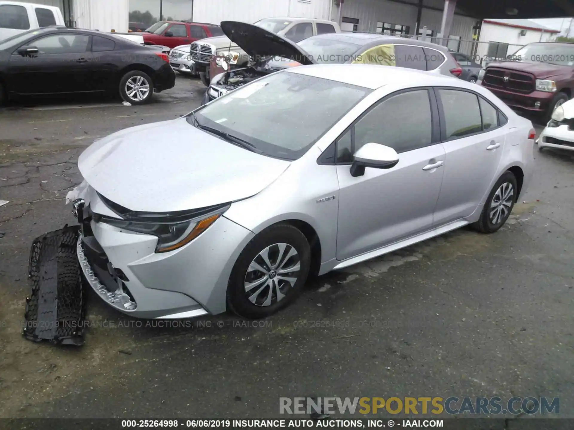 2 Photograph of a damaged car JTDEBRBE1LJ003131 TOYOTA COROLLA 2020