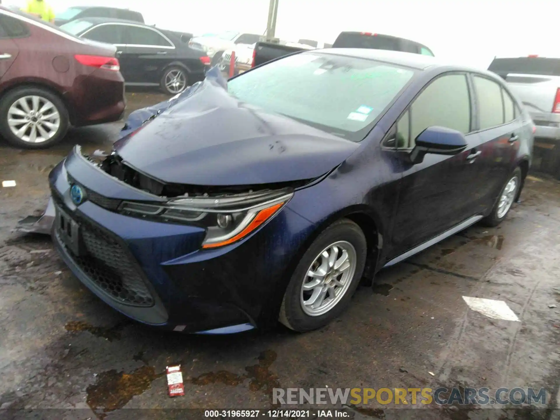 2 Photograph of a damaged car JTDEBRBE1LJ003176 TOYOTA COROLLA 2020