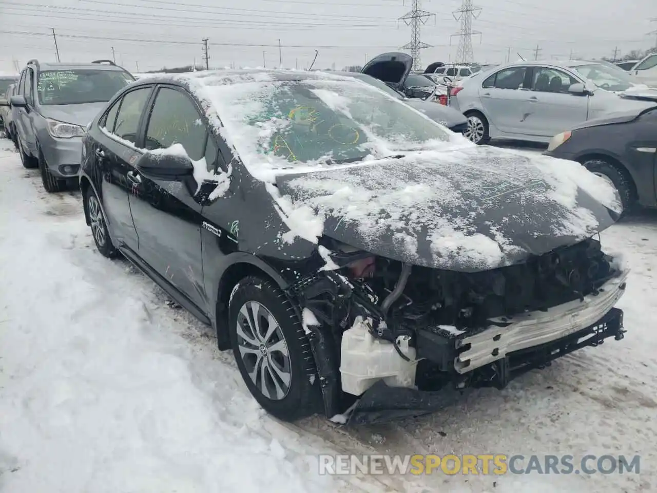 1 Photograph of a damaged car JTDEBRBE1LJ003212 TOYOTA COROLLA 2020