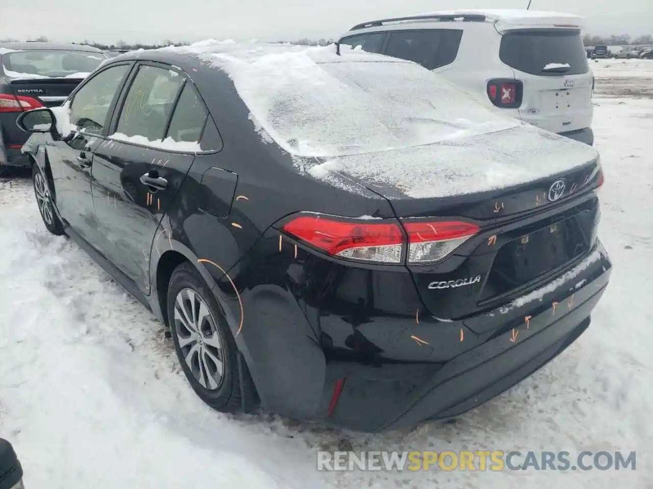 3 Photograph of a damaged car JTDEBRBE1LJ003212 TOYOTA COROLLA 2020