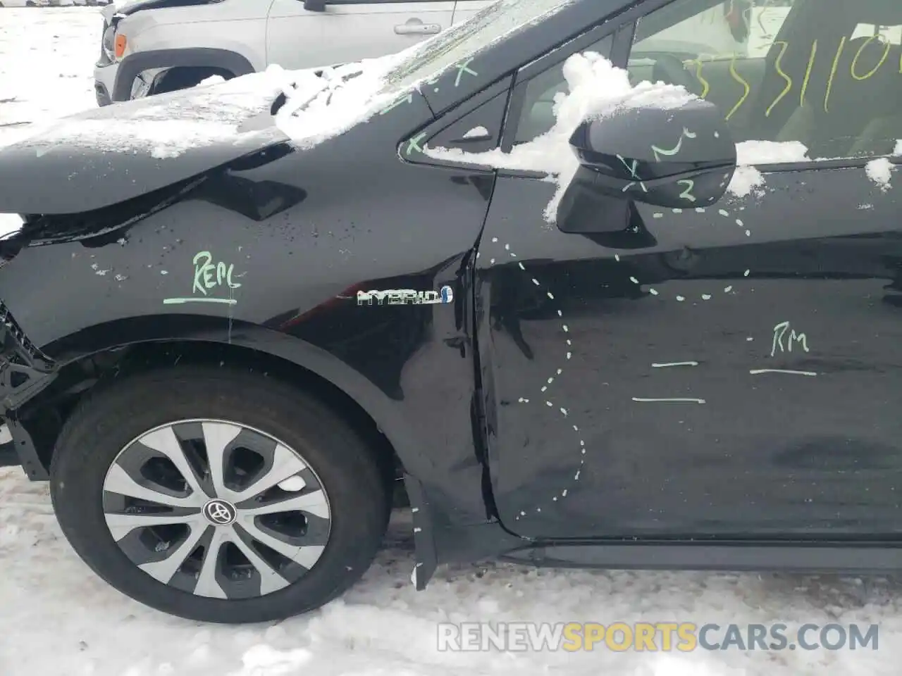 9 Photograph of a damaged car JTDEBRBE1LJ003212 TOYOTA COROLLA 2020