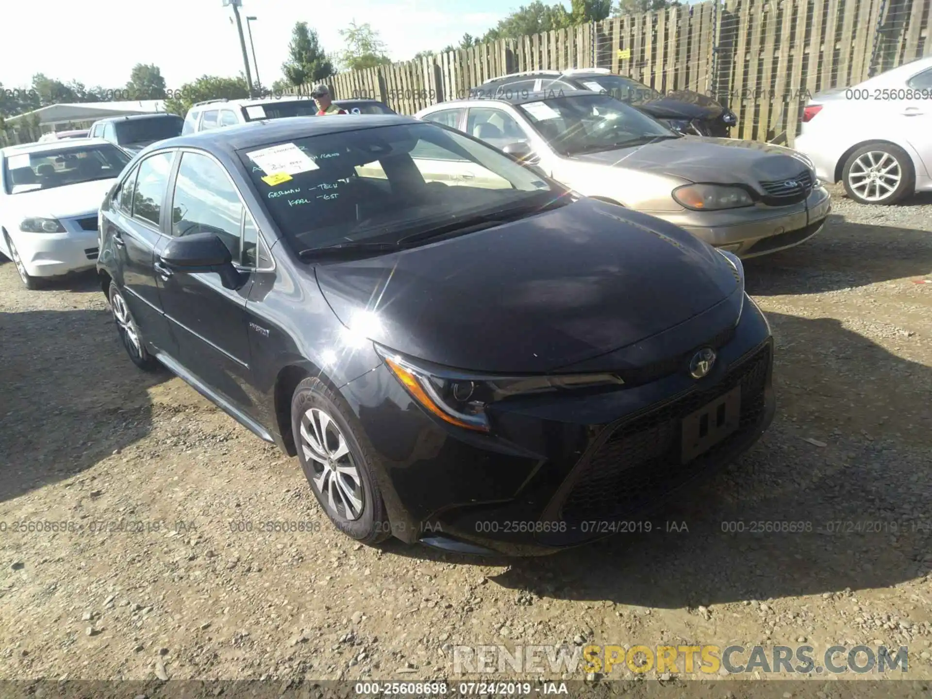 1 Photograph of a damaged car JTDEBRBE1LJ003372 TOYOTA COROLLA 2020