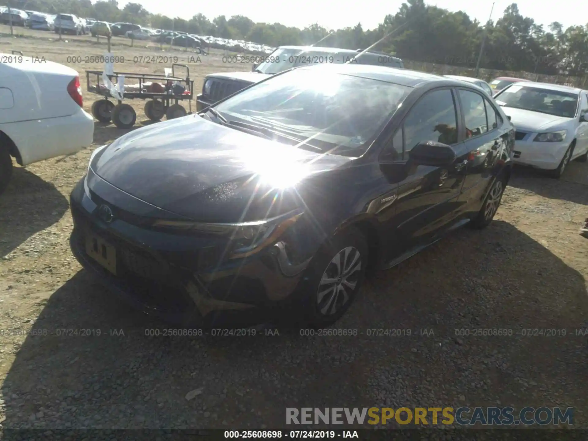 2 Photograph of a damaged car JTDEBRBE1LJ003372 TOYOTA COROLLA 2020