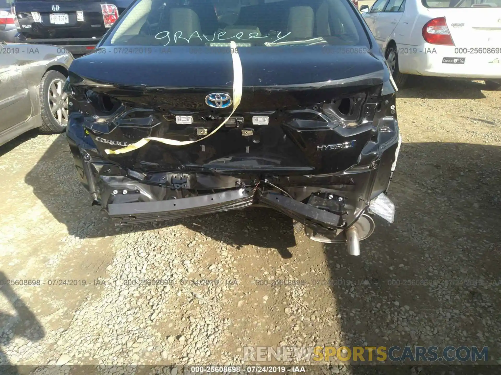 6 Photograph of a damaged car JTDEBRBE1LJ003372 TOYOTA COROLLA 2020