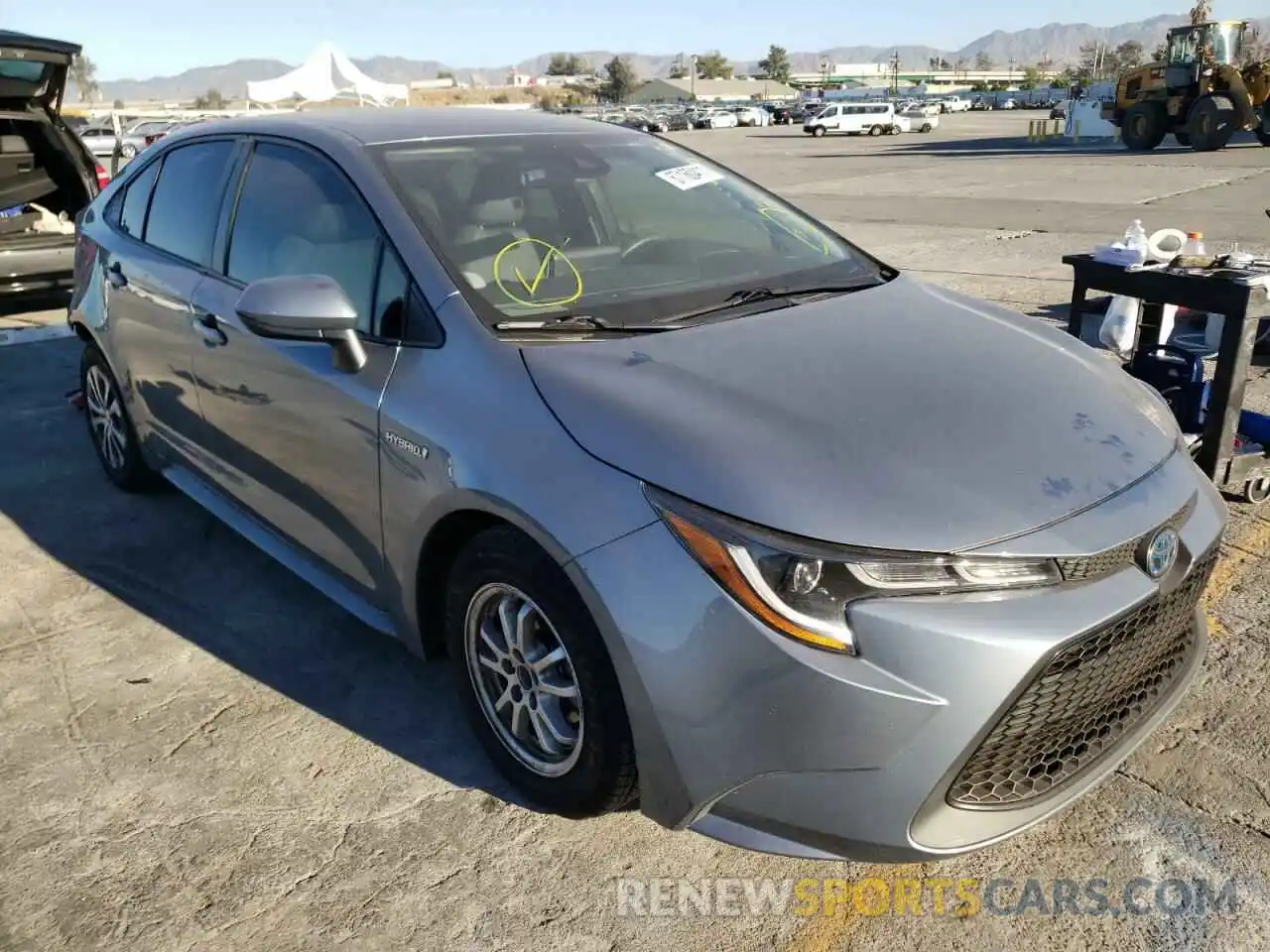 1 Photograph of a damaged car JTDEBRBE1LJ003419 TOYOTA COROLLA 2020