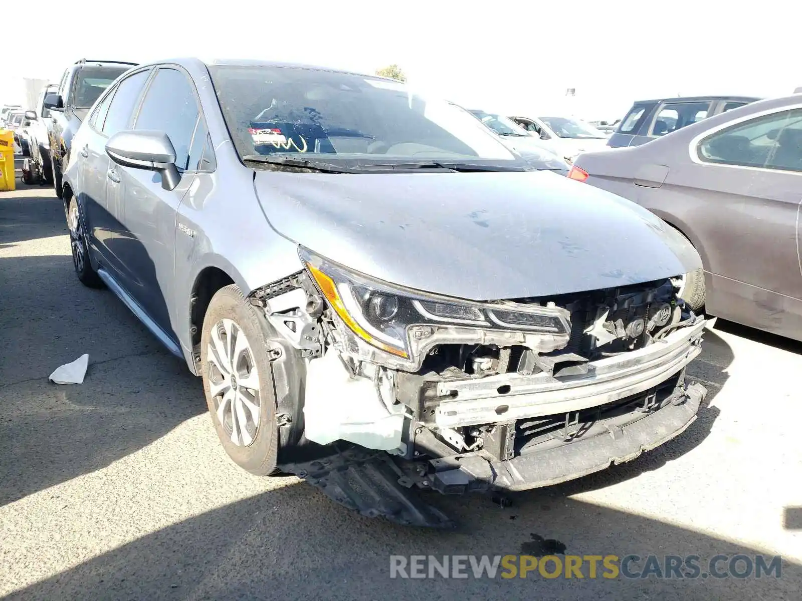 1 Photograph of a damaged car JTDEBRBE1LJ003498 TOYOTA COROLLA 2020