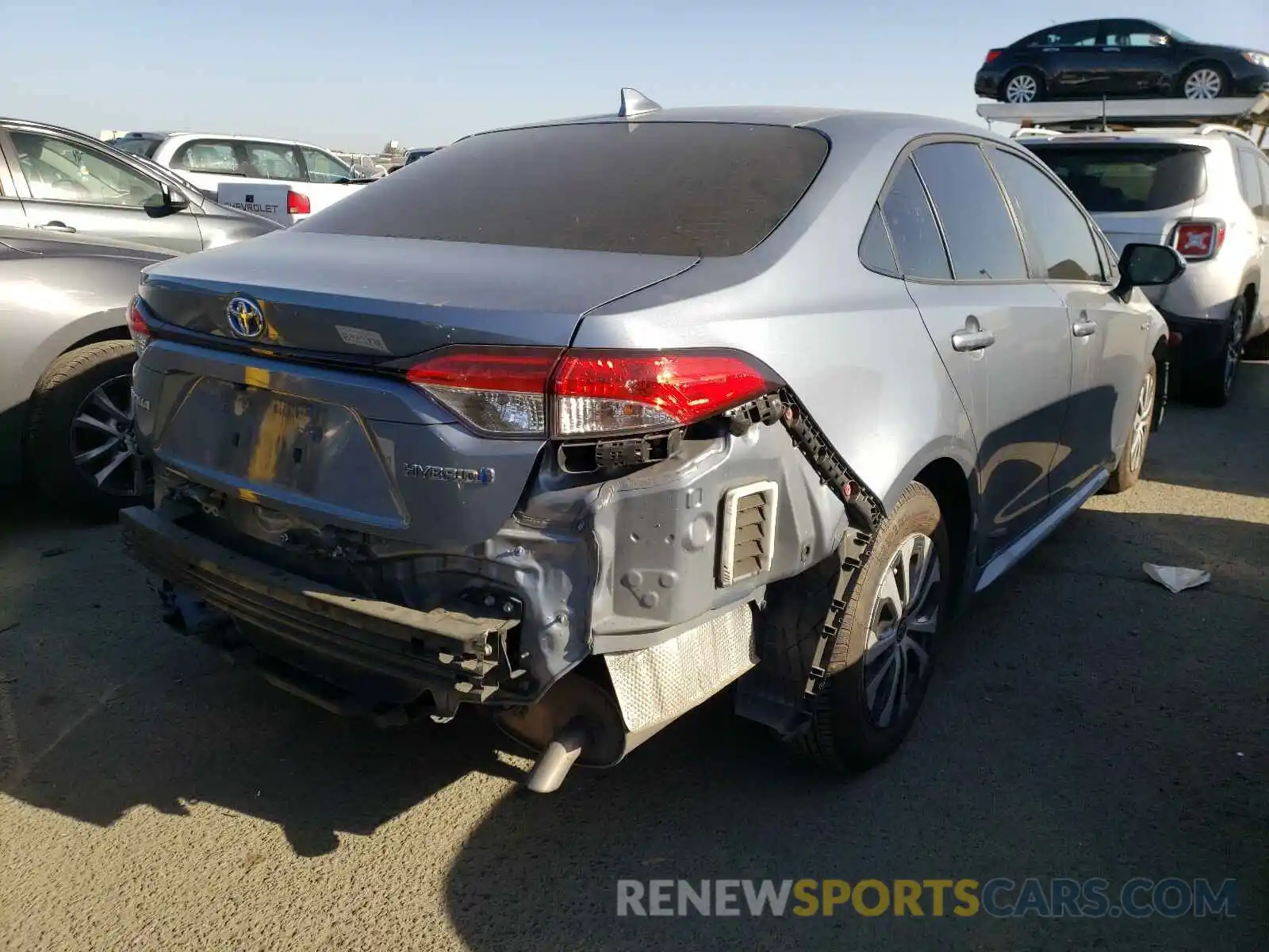 4 Photograph of a damaged car JTDEBRBE1LJ003498 TOYOTA COROLLA 2020