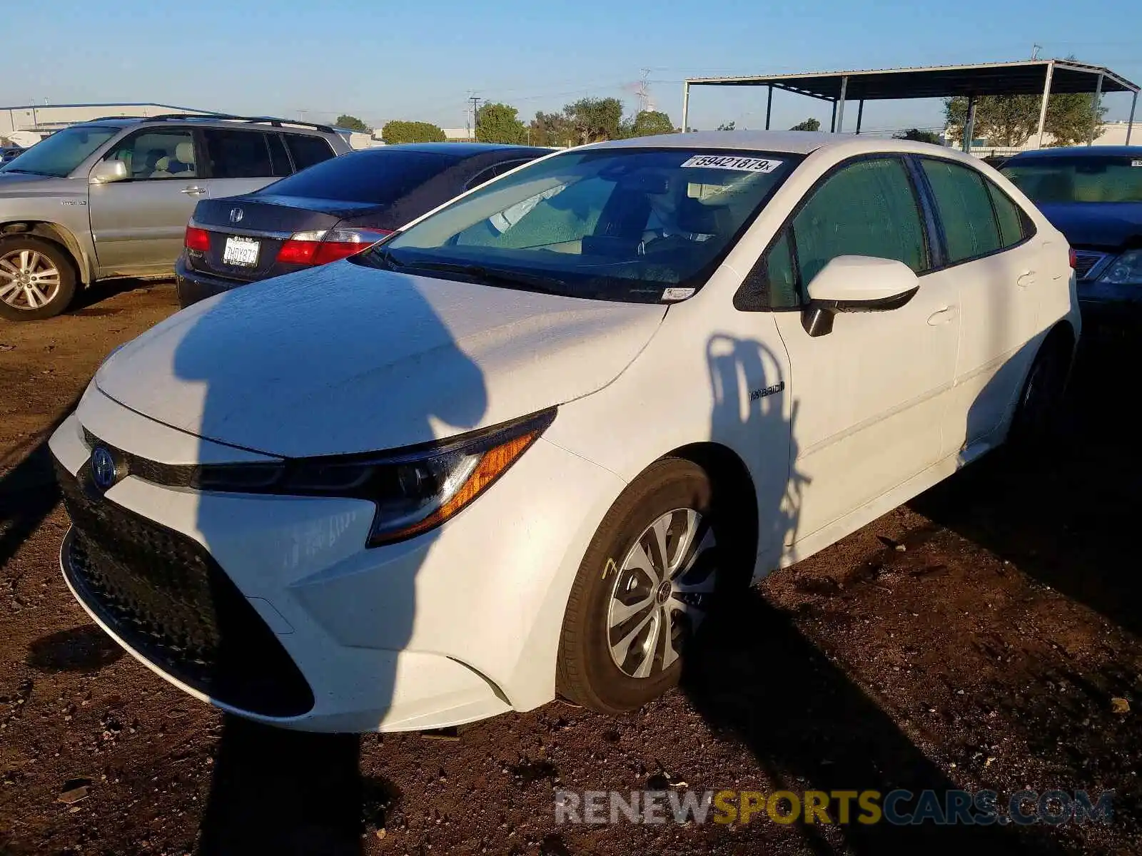 2 Photograph of a damaged car JTDEBRBE1LJ004117 TOYOTA COROLLA 2020