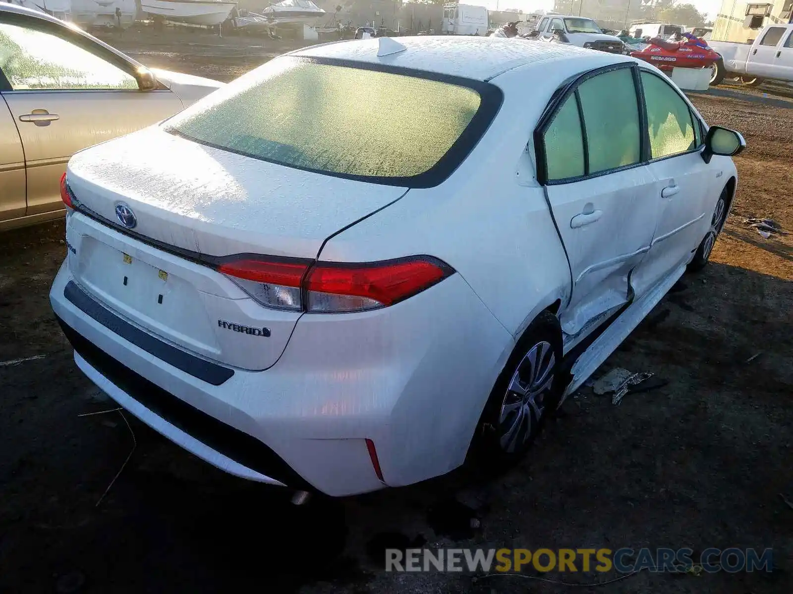 4 Photograph of a damaged car JTDEBRBE1LJ004117 TOYOTA COROLLA 2020