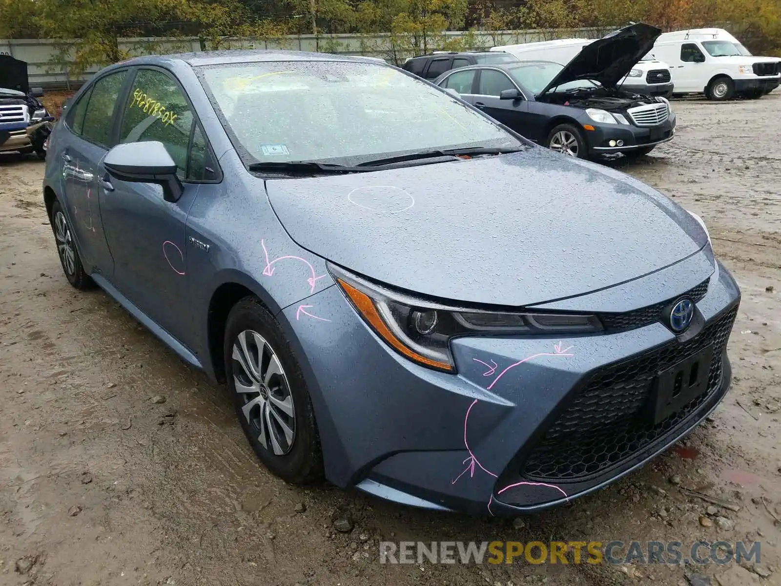 1 Photograph of a damaged car JTDEBRBE1LJ004182 TOYOTA COROLLA 2020