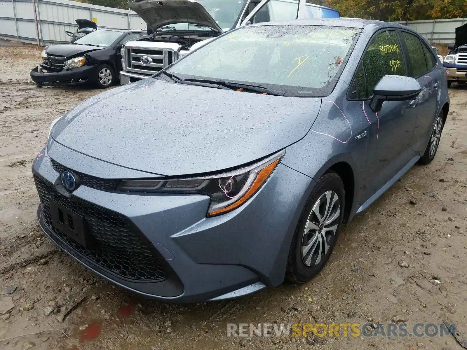 2 Photograph of a damaged car JTDEBRBE1LJ004182 TOYOTA COROLLA 2020