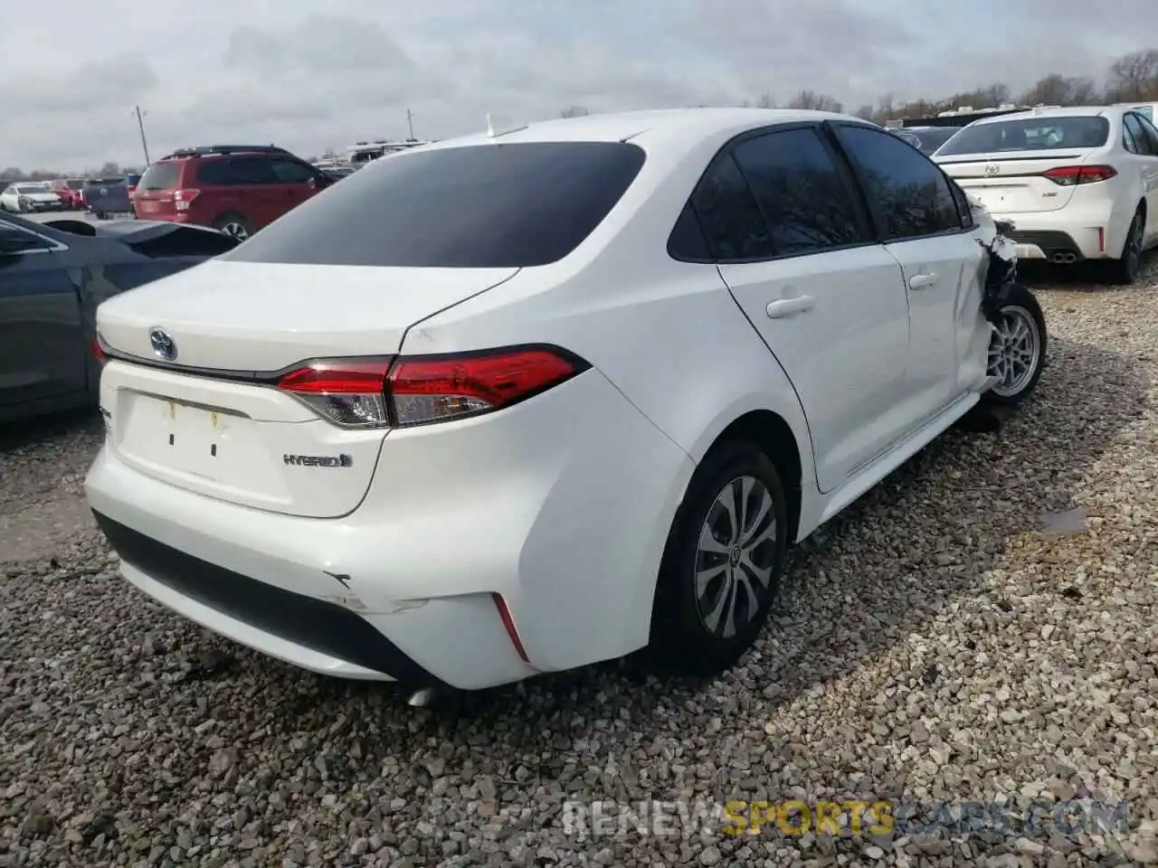 4 Photograph of a damaged car JTDEBRBE1LJ005056 TOYOTA COROLLA 2020