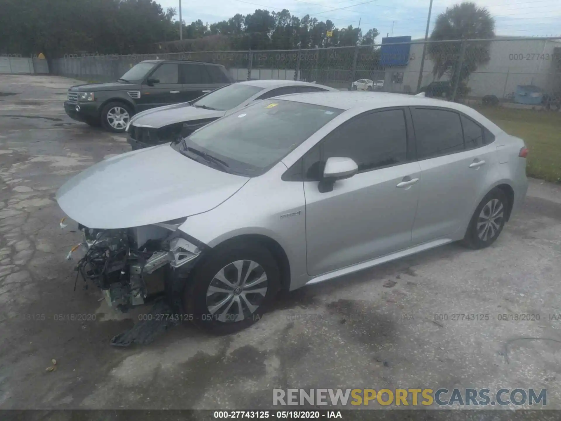 2 Photograph of a damaged car JTDEBRBE1LJ005963 TOYOTA COROLLA 2020