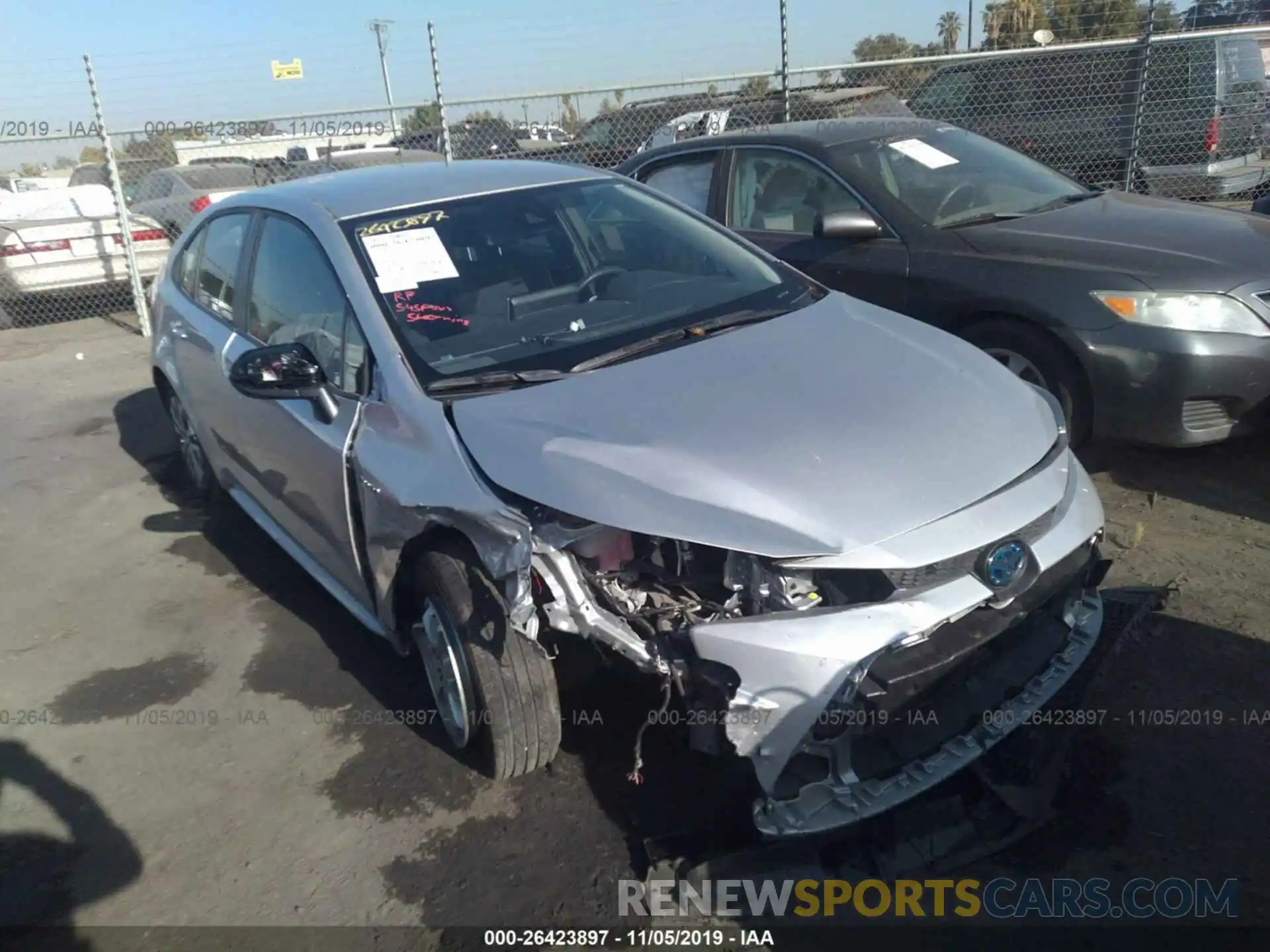 1 Photograph of a damaged car JTDEBRBE1LJ006210 TOYOTA COROLLA 2020